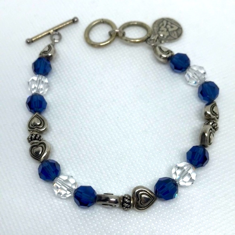 Elegant 925 silver bracelet Swarovski crystals‎